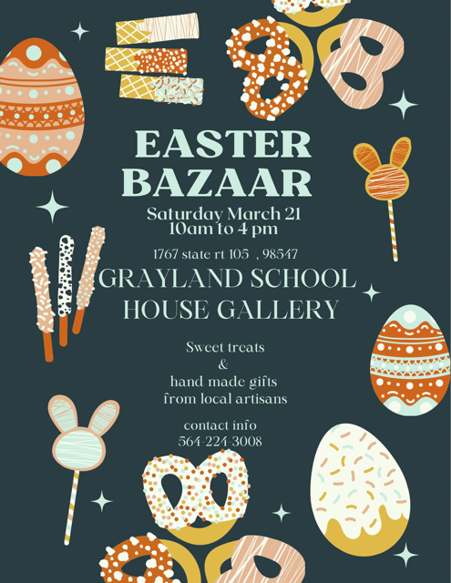Flyer for the Easter Bazaar in Grayland, Washington
